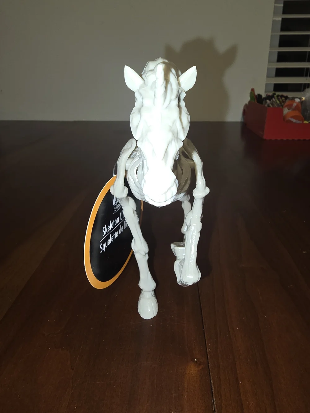 White Skeleton Unicorn Halloween Decor Figurine, 6. 5